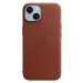 Apple kožený kryt s MagSafe na iPhone 14 tehlovo hnedý