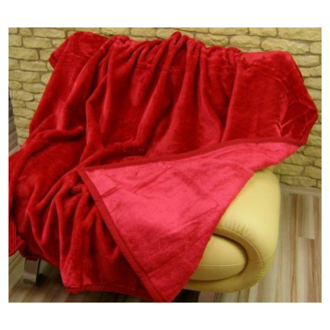 Luxusné deky z akrylu 160 x 210 cm červená