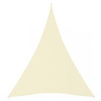 Tieniaca plachta trojuholníková 3 x 4 x 4 m oxfordská látka Dekorhome Krémová,Tieniaca plachta t