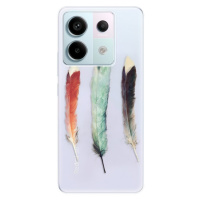 Odolné silikónové puzdro iSaprio - Three Feathers - Xiaomi Redmi Note 13 Pro 5G / Poco X6 5G