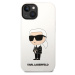 Silikónové puzdro Karl Lagerfeld na Apple iPhone 14 Plus KLHCP14MSNIKBCH Liquid Silicone Ikonik 