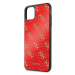 Plastové puzdro Guess na Apple iPhone 11 Pro Max GUHCN654GGPRE Double Layer Glitter červené