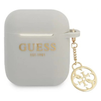 Obal Guess GUA2LSC4EG AirPods cover grey Silicone Charm 4G Collection (GUA2LSC4EG)