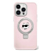 Kryt Karl Lagerfeld KLHMP15SHMRSCHP iPhone 15 6.1" pink hardcase Ring Stand Choupette Head MagSa