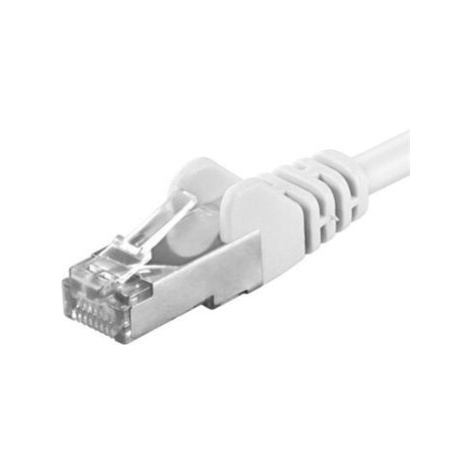 Premiumcord Patch kábel CAT 6a S-FTP RJ45-RJ45 AWG 26/7 10m biely