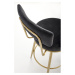 Sconto Barová stolička SCH-115 čierna/zlatá