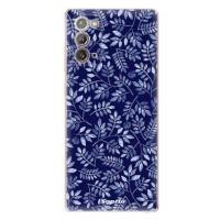 Odolné silikónové puzdro iSaprio - Blue Leaves 05 - Samsung Galaxy Note 20