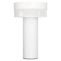 Stolová LED lampa Mesh batéria, výška 24 cm, biela