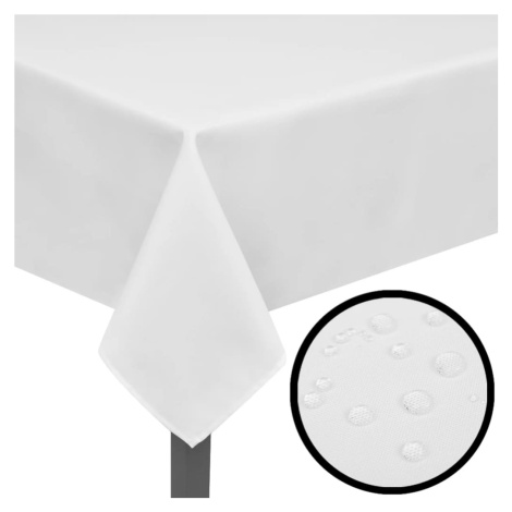 vidaXL Obrus, 5ks, biely, 170 x 130 cm