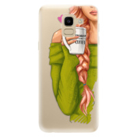 Odolné silikónové puzdro iSaprio - My Coffe and Redhead Girl - Samsung Galaxy J6