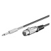 PremiumCord kábel Jack 6.3mm - XLR M/F 6m