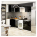 Závěsná kuchyňská skříňka Olivie W 50 cm bílo-černá