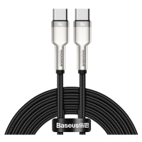 Dátový kábel Baseus Cafule Metal USB-C - USB-C 100W 2,0 m čierny