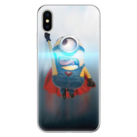 Odolné silikónové puzdro iSaprio - Mimons Superman 02 - iPhone X