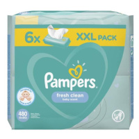 PAMPERS Fresh Clean vlhčené obrúsky 4 balenia = 320 ks