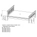 DL Jednolôžková posteľ 120x200 s roštom Laura - antracit