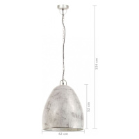 Závesná lampa strieborný kov Dekorhome 42 cm