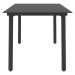 Záhradný jedálenský stôl čierna / sklo Dekorhome 80x80x74 cm,Záhradný jedálenský stôl čierna / s