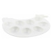 Florina Porcelánový tanier na vajíčka Sliepočka, 26,5 x 20,5 x 2 cm