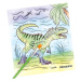 Sada-Omaľovánky Dino World, So štetcom| 15 stránok | 0412578_A