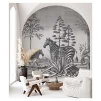 WALLCOLORS Zebra on Agave Wallpaper - tapeta POVRCH: Prowall Eco