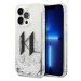 Kryt Karl Lagerfeld KLHCP14XLBKLCS iPhone 14 Pro Max 6,7" silver hardcase Liquid Glitter Big KL 