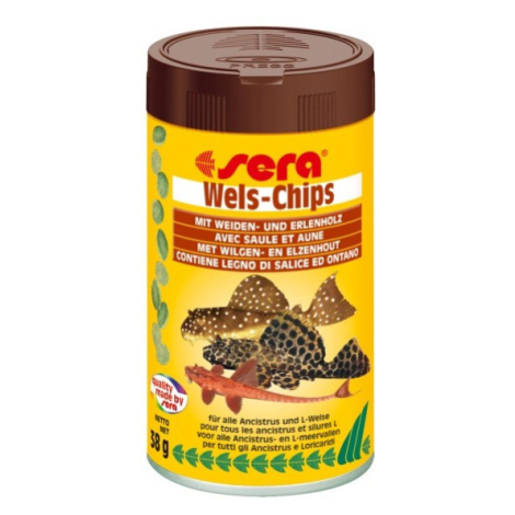 Sera špeciálne krmivo pre pancierovité sumčeky Wels-Chips 100ml NATURE