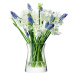 Flower Garden Posy sklenená váza v.13cm číra, LSA, Handmade