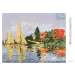 Diamantové maľovanie - REGATA V ARGENTEUIL (CLAUDE MONET) Rámovanie: bez rámu a bez vypnutia plá