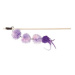 Trixie Playing rod with pompom balls, wood/plush, valerian, 40 cm