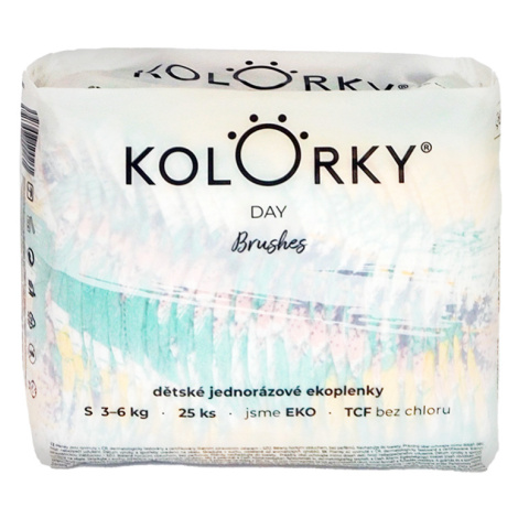 KOLORKY DAY - štetec - S (3-6 kg) jednorázové ekoplienky 25 ks