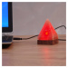 Malá USB stolová lampa Pyramída na počítač