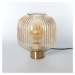 Hnedá stolová lampa SULION Garbo, výška 23,5 cm