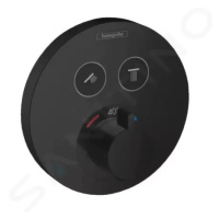 HANSGROHE - Shower Select Termostatická batéria pod omietku na 2 spotrebiče, matná čierna 157436