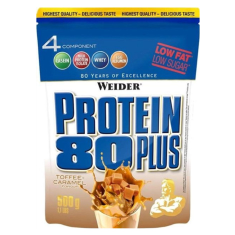 WEIDER 80 Plus proteín toffee-caramel 500 g