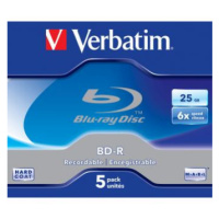 Verbatim BD-R, Single Layer 25GB, jewel box, 43715, 6x, 5-pack, pro archivaci dat