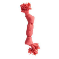 Hračka pre psov BUSTER Pískacie lano, ružová, 35 cm, M