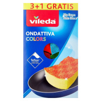 Vileda Color Edition Pur Active hubka stredná 3+1 ks na teflón