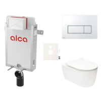 Cenovo zvýhodnený závesný WC set Alca na zamurovanie + WC Glacera Alfa SIKOAA8