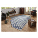 Kusový koberec Twin-Wendeteppiche 103128 blau creme – na ven i na doma - 120x170 cm NORTHRUGS - 