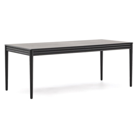 Rozkladací jedálenský stôl s prídavnou doskou v dekore duba 90x200 cm Lenon – Kave Home