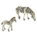 mamido Sada 2 figúrok zebier s figúrkou mladého zebry