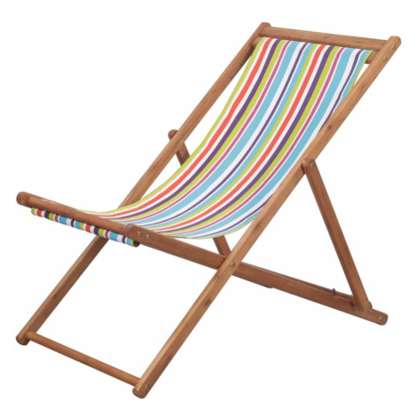 Skladacia plážová stolička látková Viacfarebné,Skladacia plážová stolička látková Viacfarebné vidaXL