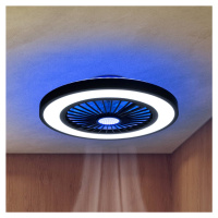 LED stropný ventilátor so svetlom Arioso, tichý, Ø 54 cm, CCT