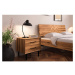 Dvojlôžková posteľ z dubového dreva 160x200 cm Abies 2 - The Beds