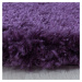 Kusový koberec Fluffy Shaggy 3500 lila kruh - 120x120 (průměr) kruh cm Ayyildiz koberce