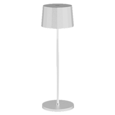 Egger Tosca stolná LED lampa s batériou, biela