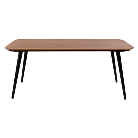 Jedálenský stôl z jaseňového dreva s čiernymi nohami Ragaba Contrast, 180 x 90 cm