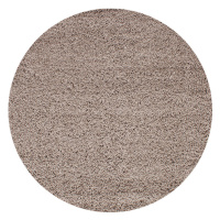 Kusový koberec Dream Shaggy 4000 beige kruh - 120x120 (průměr) kruh cm Ayyildiz koberce