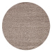 Kusový koberec Dream Shaggy 4000 beige kruh - 120x120 (průměr) kruh cm Ayyildiz koberce